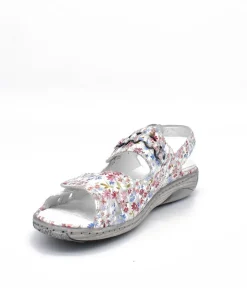 Waldlaufer Pretty Multicolour Floral Sandal