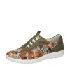 Waldlaufer Pretty Olive Floral Slip On Shoes