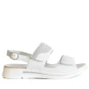Waldlaufer Pretty White/Grey Leather Sandals