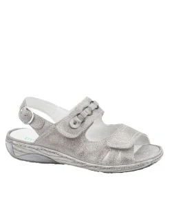 Waldlaufer Reliable Comfortable Grey Sparkle Sandals