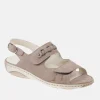 Waldlaufer Reliable Comfortable Beige Suede Sandals