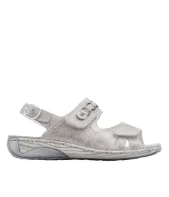 Waldlaufer Reliable Comfortable Grey Sparkle Sandals