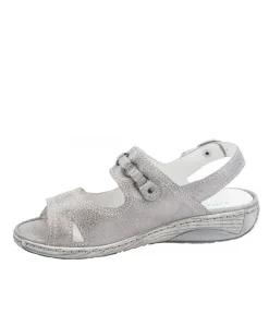 Waldlaufer Reliable Comfortable Grey Sparkle Sandals