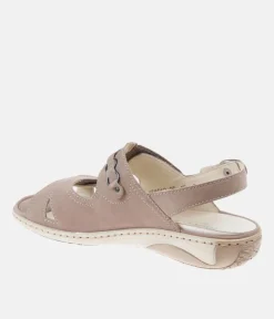 Waldlaufer Reliable Comfortable Beige Suede Sandals