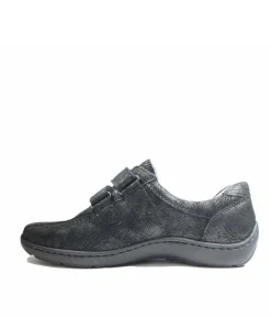 Waldlaufer Smart Black Comfort Walking Shoe
