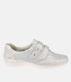 Waldlaufer Smart Silver/White Comfort Walking Shoe
