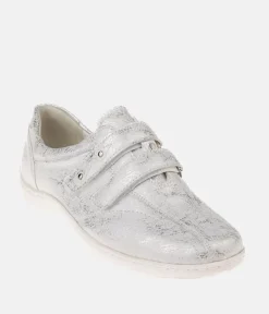 Waldlaufer Smart Silver/White Comfort Walking Shoe