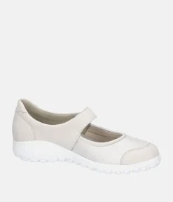 Waldlaufer Sporty Beige Mary Jane Style Shoes