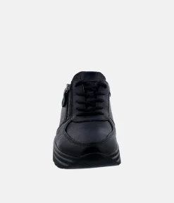 Waldlaufer Sporty Black Sneakers