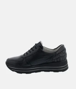 Waldlaufer Sporty Black Sneakers