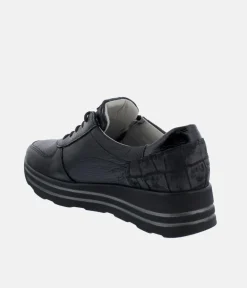 Waldlaufer Sporty Black Sneakers
