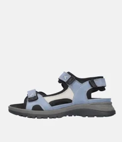 Waldlaufer Sporty Denim Blue Walking Sandals