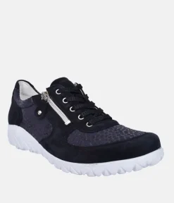 Waldlaufer Sporty Navy Blue Trainers