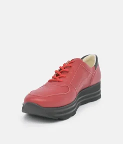 Waldlaufer Sporty Ruby Red Sneakers