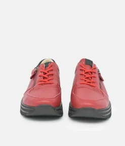 Waldlaufer Sporty Ruby Red Sneakers