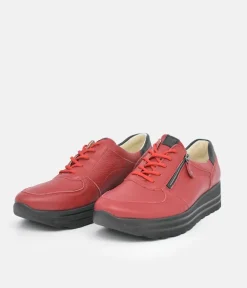 Waldlaufer Sporty Ruby Red Sneakers