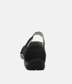 Waldlaufer Stylish Black Suede Mary Jane Shoes