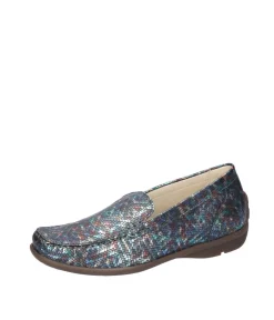 Waldlaufer Stylish Blue Multi Slip On Shoes