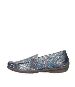 Waldlaufer Stylish Blue Multi Slip On Shoes