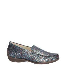 Waldlaufer Stylish Blue Multi Slip On Shoes