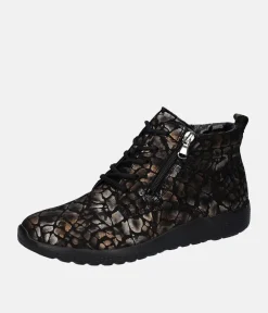Waldlaufer Stylish Combi Pattern Ankle Boots
