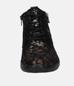 Waldlaufer Stylish Combi Pattern Ankle Boots