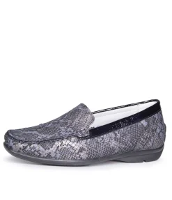 Waldlaufer Stylish Extra Wide Leather Loafer