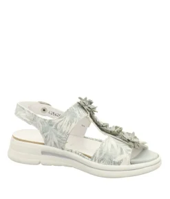 Waldlaufer Stylish Mint Floral Wide Fit Sandal