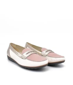 Waldlaufer Stylish Pink Combi Leather Loafers