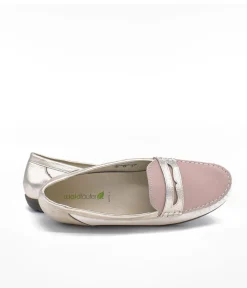 Waldlaufer Stylish Pink Combi Leather Loafers
