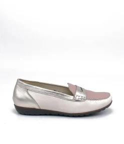 Waldlaufer Stylish Pink Combi Leather Loafers