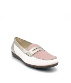Waldlaufer Stylish Pink Combi Leather Loafers