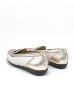 Waldlaufer Stylish Pink Combi Leather Loafers