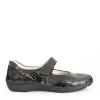Waldlaufer Versatile Black Patent Mary Jane Style Shoe