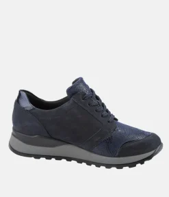 Waldläufer Versatile Navy Leather Trainers
