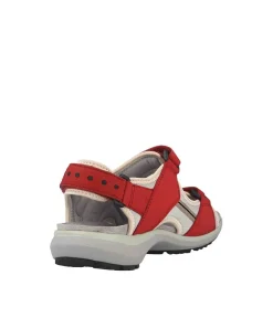 Westland Red Leather Walking Sandal